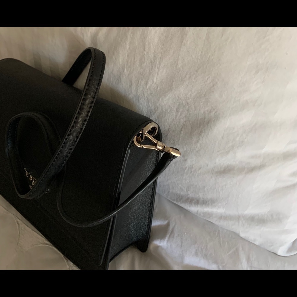 Kate Spade NWT black leather clutch/cross body - Picture 6 of 10